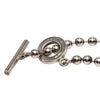 Gucci Sterling Silver Ball Chain Toggle Bracelet Secondhand