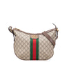 Gucci Small GG Supreme Web Ophidia Half Moon Crossbody Secondhand