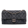 Chanel Extra Large CC Quilted Satin Single Flap Secondhand