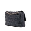 Chanel Extra Large CC Quilted Satin Single Flap Secondhand