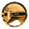 Chanel CC Gold Plated Quilted Round Clip On Earrings Secondhand