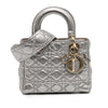 Dior Small Metallic Grained Calfskin Cannage Supple Lady Dior Secondhand