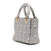 Dior Small Metallic Grained Calfskin Cannage Supple Lady Dior Secondhand