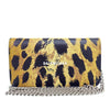 Balenciaga Leopard Printed Calfskin Continental Wallet on Chain Secondhand