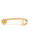 Chanel CC Gold Plated Faux Pearl Safety Pin Brooch Secondhand