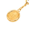 Chanel Gold Plated Leather Woven Chain Medallion Belt Secondhand