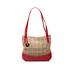 Burberry Haymarket Check Canvas Tote Secondhand
