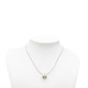Hermès Palladium Plated Enamel Cage dH Cube Necklace Secondhand