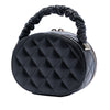 Chanel CC Quilted Lambskin Oval Top Handle Clutch Secondhand