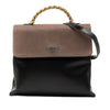 LOEWE Bicolor Leather Velazquez Twist Top Handle Bag Secondhand