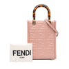 Fendi Mini Zucca Embossed Leather Sunshine Shopper Tote Secondhand
