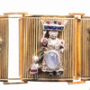 Secondhand Extraordinary French Gold Bracelet with Gem-Set Panels - '40s