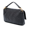 Fendi Large Zucca Embossed Leather Baguette Satchel Secondhand