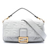 Fendi Large Zucca Embossed Leather Baguette Satchel Secondhand