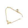Louis Vuitton Gold Plated Essential V Bracelet Secondhand