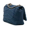 Chanel Jumbo Chevron Denim Fringe Coco Flap Secondhand