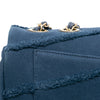 Chanel Jumbo Chevron Denim Fringe Coco Flap Secondhand