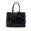 Prada Large City Calf Galleria Double Zip Satchel Secondhand