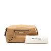 Balenciaga Lambskin Motocross Classic Toiletry Pouch Secondhand