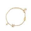 Louis Vuitton Gold Plated Crystal Iconic Bracelet Secondhand