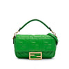 Fendi Mini Zucca Embossed Leather Baguette Satchel Secondhand