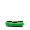 Fendi Mini Zucca Embossed Leather Baguette Satchel Secondhand