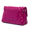 Chanel Large CC Quilted Patent Double Compartment Flap Secondhand