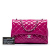 Chanel Large CC Quilted Patent Double Compartment Flap Secondhand
