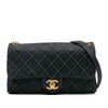 Chanel Medium Quilted Calfskin Triple Stitched Flap Secondhand