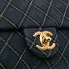 Chanel Medium Quilted Calfskin Triple Stitched Flap Secondhand