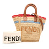 Fendi Mini Raffia Soft Sunshine Shopper Tote Secondhand