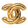 Chanel CC Gold Plated Quilted Brooch Secondhand