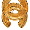 Chanel CC Gold Plated Quilted Brooch Secondhand