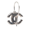 Chanel Silver Plated CC Hook Earrings Secondhand