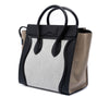 Celine Mini Canvas and Suede Tricolor Luggage Tote Secondhand