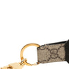Secondhand Gucci GG Supreme and Calfskin Interlocking G Bag Charm and Key Ring