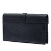 Saint Laurent Lambskin Chevron Monogram Clutch Secondhand