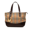 Burberry Haymarket Check Canvas Tote Secondhand