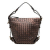 Bottega Veneta Metallic Nappa Intrecciato Belted Loop Handbag Secondhand