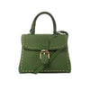 Secondhand Delvaux Brillant MM Leather 2Way Handbag in Green