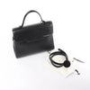 Delvaux Tempête GM Leather 2Way Handbag in Black Secondhand