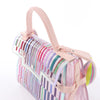Delvaux Tempête GM Vinyl & Rubber 2Way Handbag in Pink Secondhand