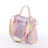 Delvaux Tempête GM Vinyl & Rubber 2Way Handbag in Pink Secondhand