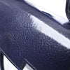 Delvaux Tempête Mini Patent Leather 2Way Crossbody Bags in Navy Blue Secondhand