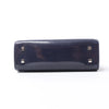 Delvaux Tempête Mini Patent Leather 2Way Crossbody Bags in Navy Blue Secondhand
