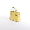 Secondhand Delvaux Tempête PM Leather 2Way Crossbody Bag in Yellow