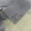 DIESEL Lurex-Detail Long-Sleeved Shirt in Yellow, Size S Secondhand