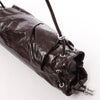 Diesel Scrunch-D Leather Shoulder Bag in Burgundy Secondhand