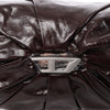 Diesel Scrunch-D Leather Shoulder Bag in Burgundy Secondhand