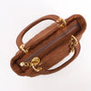 Dior Lady Dior Cannage Nylon Handbag in Brown Secondhand